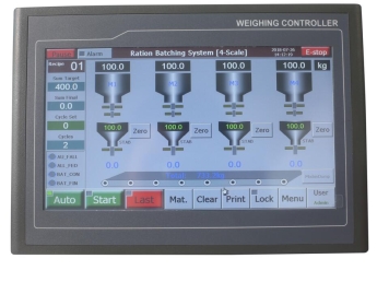 PS-BST106-M10[FB]四种料定量控制器 多种物料触摸屏配料称重仪表